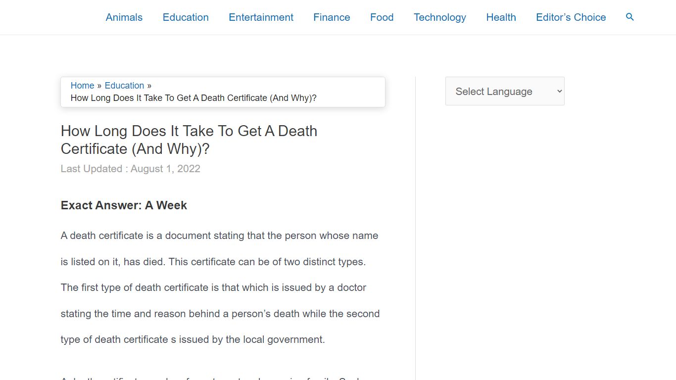 How Long Does It Take To Get A Death Certificate (And Why)?